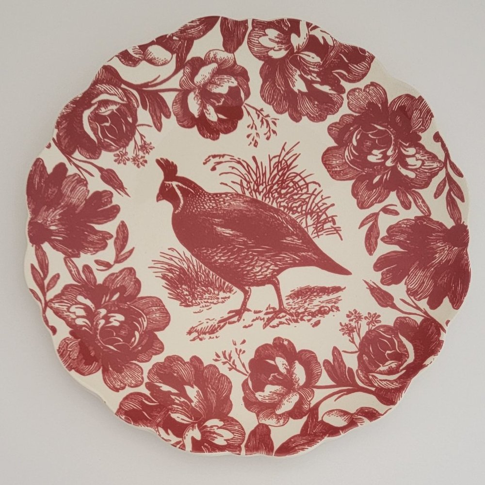 WOODLAND TOILE Plate by Andrea by Sadak Designed by Suzanne Nicoll